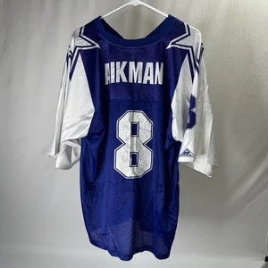 VINTAGE Troy Aikman Dallas Cowboys Apex One Shirt XL Adult Blue Jersey Mens - Picture 1 of 7