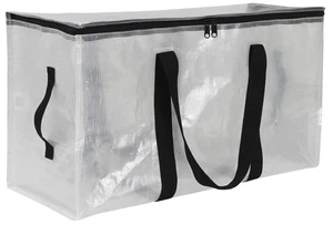 Robuste Aufbewahrungs- und Umzugstasche, transparent, 20 Gallonen - Bild 1 von 12