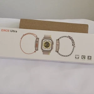 EW28 Ultra Smart Watch Fitness Tracker Bluetooth Heart Rate Waterproof New - Picture 1 of 5