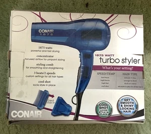Turbo Styler vintage Conair 1875 vatios en caja original ¡EC! - Imagen 1 de 1