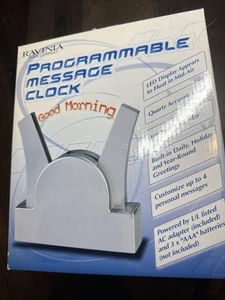 Ravina Clock Company Programmable Message Clock with LED display 687476 - Picture 1 of 4