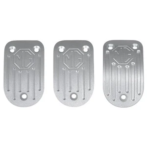MGB Pedal covers 3 pieces with bold MG Logo by Cobalt 1968-1974 Chrome Bumper - Picture 1 of 1