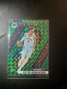 2024-25 Panini Prizm Mosaic City Edt. Victor Wembanyama #288 Green Mosaic Prizm - Picture 1 of 2