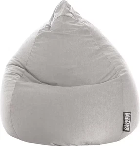 MAGMA HEIMTEX Sitzsack BeanBag EASY XL 100% Polyester grau 70x110 cm - Bild 1 von 2