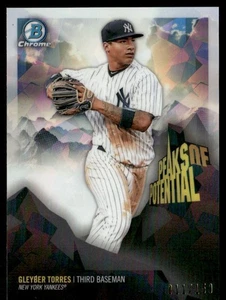 2018 Bowman Chrome Gleyber Torrres Cracked Ice SP RC #11/150 New York Yankees - Picture 1 of 2