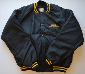Vintage Herren Stanley Door Systems Bomberjacke schwarz XL nie getragen - Bild 1 von 7