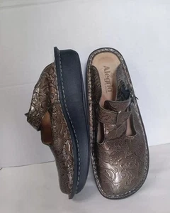 Alegria ALG-511 Leder Oberfutter Bronze Metallic Clog Pantolette EU Gr. 40 US 10 - Bild 1 von 10