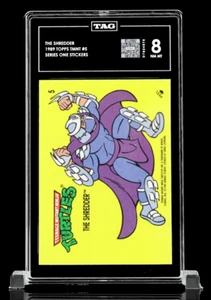 1989 Topps Teenage Mutant Ninja Turtles TMNT Series 1 Card THE SHREDDER # TAG 8 - Picture 1 of 7