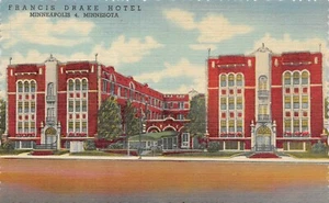 # B2898 MINNEAPOLIS, MN. CARTOLINA IN LINO, HOTEL FRANCESCO DRAGO - Foto 1 di 2