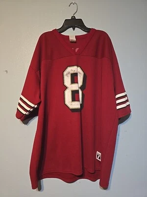 Steve Young 8 San Francisco 49ers XLarge NFL Logo7 Top Jersey Made In The USA  - Imagem 1 de 4