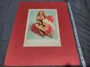 Gil Elvgren 20" Matte Pinup Print - Mona - 1961 - Good Condition - Picture 1 of 1
