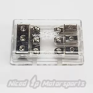 Sky High Car Audio MANL Distribution Block (3) 4GA Input to (3) 8GA Outputs - Picture 1 of 1