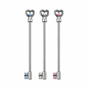 Industrial Piercing Key Surgical Steel Helix Steel Rod BAR Ear Piercing