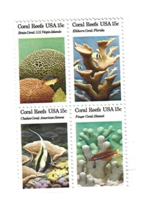 US Scott 1827-30, 1980, Coral Reefs, Block of 4, OG, NH (f) - Picture 1 of 1