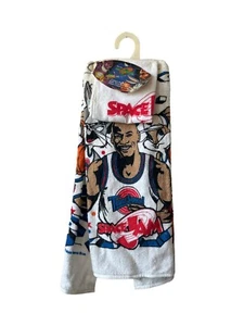 vintage 1996 space jam michael jordan towel set deadstock NWT 90s made in USA - Picture 1 of 10