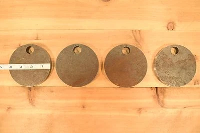 HDSTEELTARGETS 1/2" AR500 Steel Shooting Targets 4" Circles SET OF FOUR