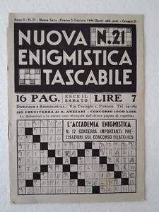 Nuova Enigmistica Tascabile n.21 gennaio 1946 - Picture 1 of 1
