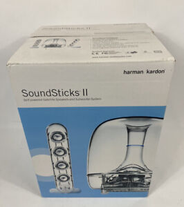Harmon Kardon SoundSticks II multimedia PC speaker subwoofer & power supply. NIB