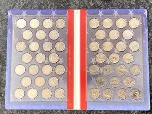50 State Quarters in a Bank Folder; Denver Mint - Picture 1 of 3