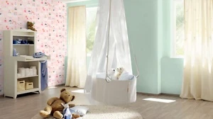 EUR 2,06/qm / Rasch Tapete 249453 Bambino XVIII Vogel Regenbogen Kinderzimmer - Bild 1 von 3