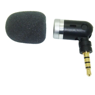 Sub Miniature Microphone 3.5mm TRRS 4 Pole Smartphone & 3 Pole TRS Laptop PC Mic - Image 1 of 4