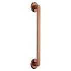 12 in Rose Gold Finish Zinc Alloy Polo Main Door Handles for All The Doors 1 Pcs