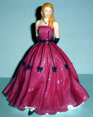 Royal Doulton Happy Birthday 2021 Figurine of Year #HN5937 Plum Gown New - Image 1 of 4