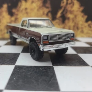 Custom lifted1/64 1982 Dodge RAM 1st Gen 4x4 TRUCK CUMMINS hitch & tow ertl dcp - Picture 1 of 11