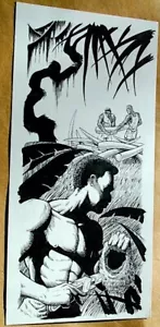 Original ART #7 Steve Jackson Games Ivory Poachers by "Phred" Rawles - Bild 1 von 1