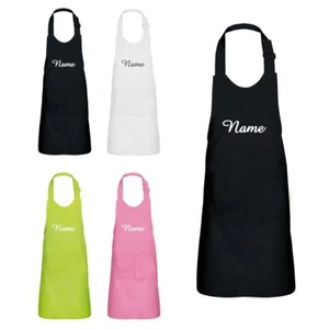 Grembiule da cucina per bambini ricamato di alta qualità con "nome" grembiule da cucina per bambini - Foto 1 di 5