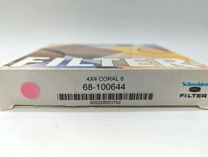 New Schneider Optics 4x4" Coral 6 Glass Filter MFR #68-100644 - Picture 1 of 6