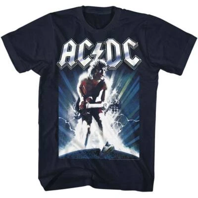 Футболка для взрослых AC/DC темно-синяя - Изображение 1 из 2