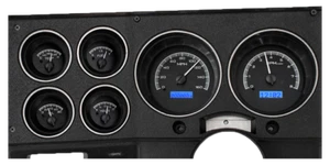 1973-1987 Chevy GMC C10 Dakota Digital VHX Gauges Black/Blue Squarebody - Picture 1 of 4