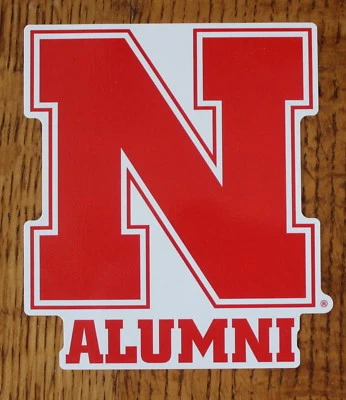 University of Nebraska Alumni Huskers NCAA Die Cut Window Decal Car Sticker - Image 1 of 4
