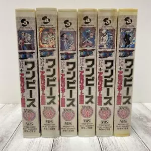 One Piece VHS Video Tape Japan Japanese rare 6 Tapes Alabasta Landing - Bild 1 von 7