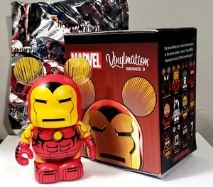  Figura de vinilo de Disney Serie 3 IRON MAN caja original y bolsa de papel de aluminio - Imagen 1 de 3