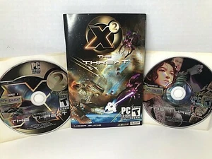 X2 - The Threat (PC, 2003) PC Juego de Computadora Vintage THQ Discos y Manual FS - Imagen 1 de 12