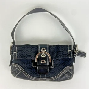 Coach Women’s Bag Small Signature C Blake Hobo Soho Canvas Purse - Picture 1 of 7