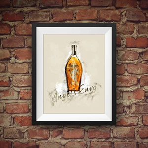 Angel's Envy Bourbon Whiskey - Original Wall Art Decor  - Picture 1 of 2