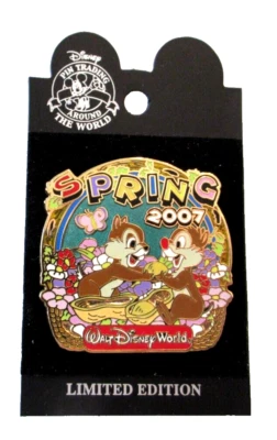 WDW PRIMAVERA 2007 (CHIP y DALE) PIN COMPARTIR MANÍ - LE 1000 - 3 DE 4 #53320 Foto 1 de 3