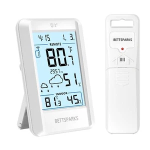 Termómetro Interior Exterior Inalámbrico Control Remoto Temperatura y Humedad Monitor Hogar... - Imagen 1 de 9