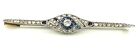 Magnificent Brooch Antique Gold 18 Carat - Sapphires And Diamonds - 7,07 G