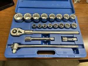 Jet 600406 21-Piece 3/4″ Drive SAE 12 Point Socket Wrench Set - Picture 1 of 5