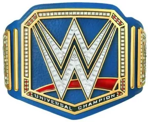 Cintura blu campionato universale taglia adulto titolo wrestling replica cintura 4 mm - Foto 1 di 8
