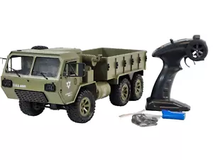 1:12 RC Military Truck 6WD Off-Road Climbing Vehicle for Boys - 6x6 Army Truck - Picture 1 of 16