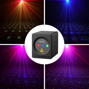 SUNY Mini Portable Cordless Laser Lights Rechargeable RGB Stars Patterns Gobos