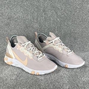 Nike React Element 55 Women UK 5.5 EUR 39 Platinum Violet Shimmer - Picture 1 of 8