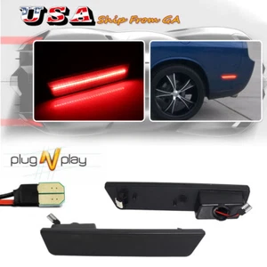 2X Luces LED marcadoras laterales traseras rojas para cargador Dodge Challenger/11-14 08-14 - Imagen 1 de 11