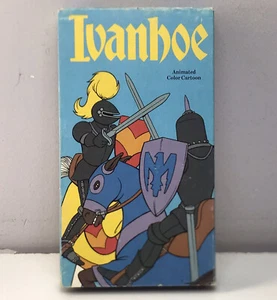 Ivanhoe VHS 1991 Video Tape Vintage Animation Cartoon Medieval Knight - Imagen 1 de 8
