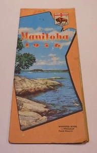 Mapa vintage de Manitoba Canadá 1956 - Imagen 1 de 2